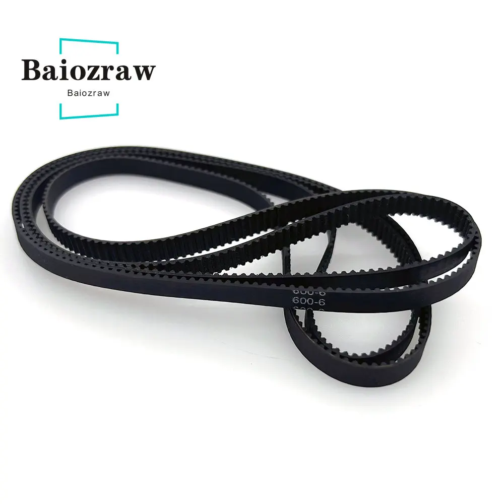 3D Printer Parts GT2 6mm Closed Loop Rubber Timing Belt 466 468 480 484 488 494 500 520 524 528 540 550 570 586 600mm 2GT 1pcs