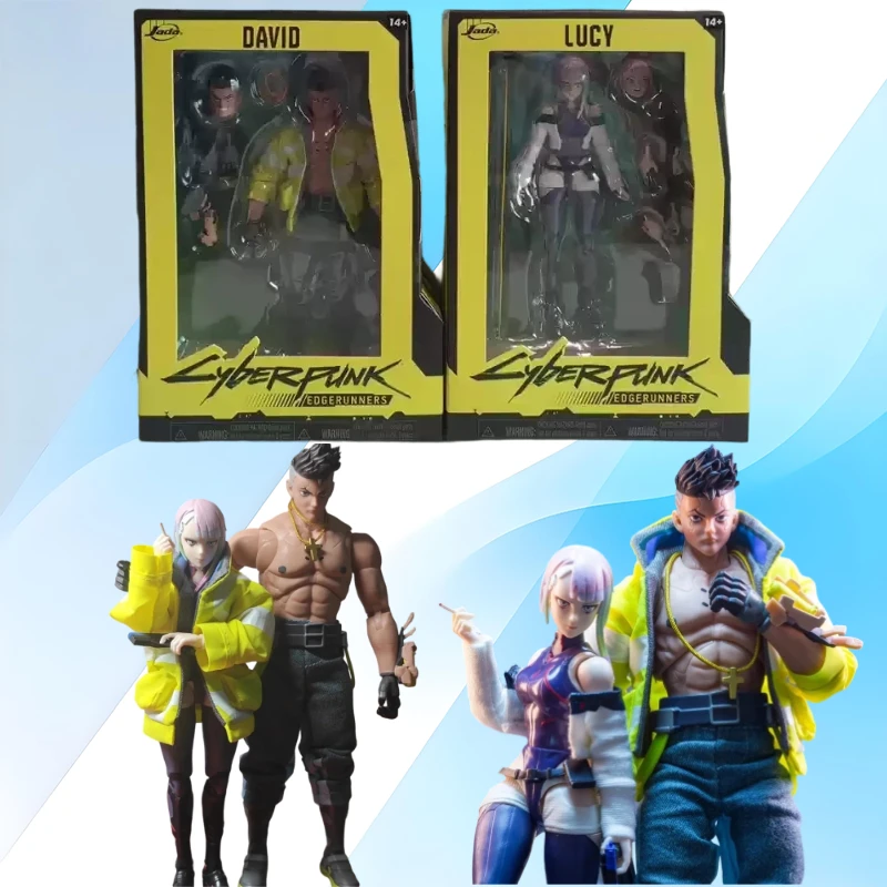 

Jade Toys Cyber Ronin Cyberpunk 1/12 David & Lucy Articulated Action Figures Toy Desk Decoration Ornaments Doll Birthday Gift