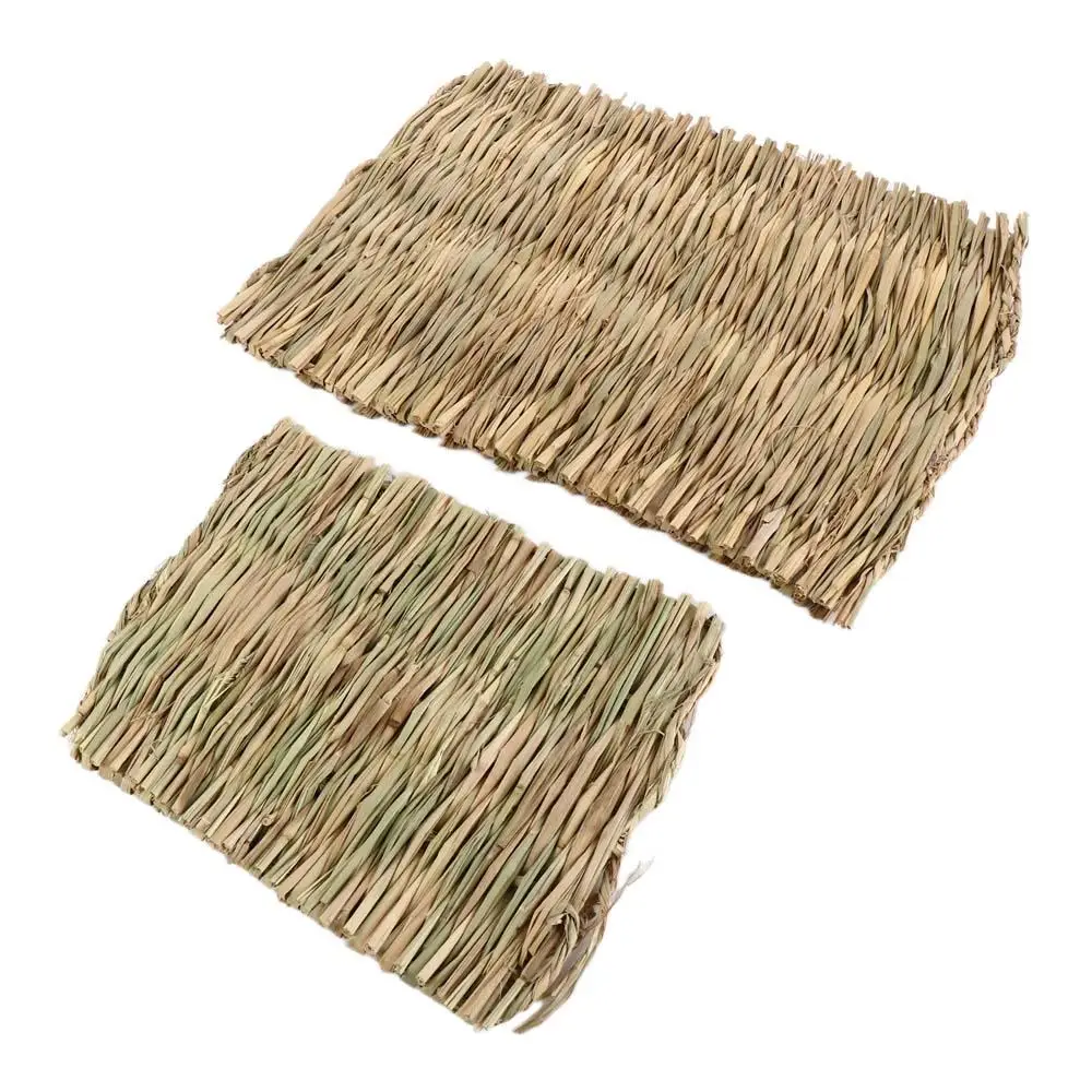 Pet Accessories Household for Small Animal Bunny Straw Rabbit Grass Chew Mat Pet Cage Pad Grass Mat Hamster Sleeping Bed