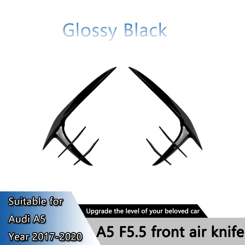 Suitable for Audi A5 S5 F5.5 Sline 2021-2024 front grille air outlet spoiler modification parts image 6