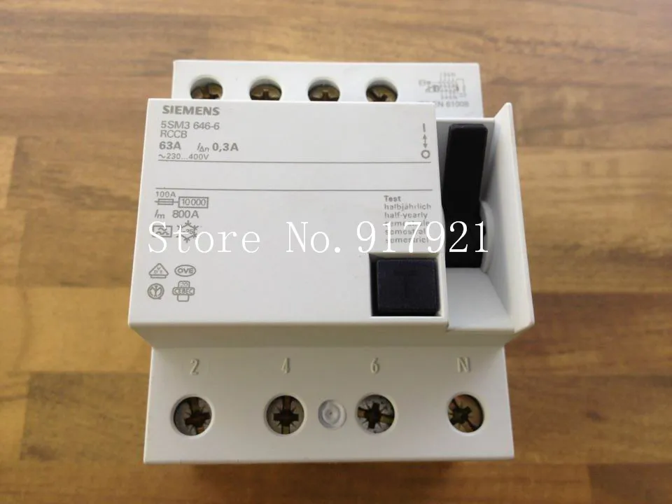 [ZOB] original original 5SM3 646-6 circuit breaker 4P63A 30MA RCCB original