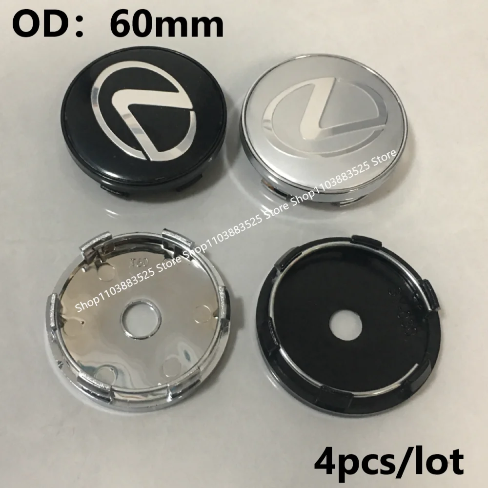 

4pcs 60mm Modified Wheel Center Hub Caps for Lexus F SPORT GX460 Ct200 IS200 ES IS200 RX300 NX RX UX CT LC RC GS GX IS LS LX