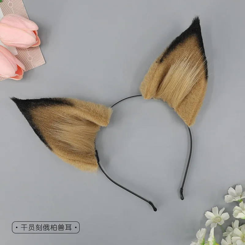 Anime Party Hoofdtooi Beest Vos Oren Hoofdband Haar Hoepel Anime Lolita Pluche Pluizige JK Sakura Haar Kostuums Cosplay Accessoires