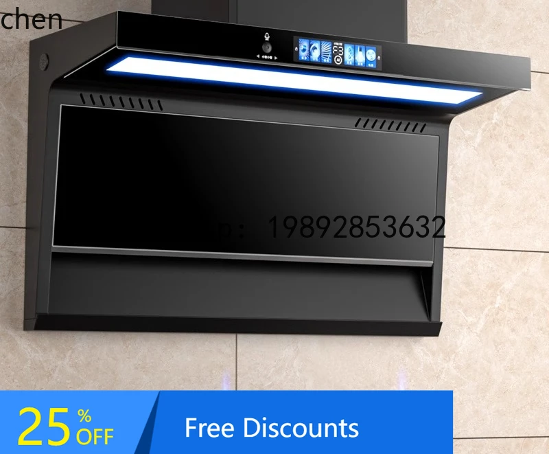 

AA range household kitchen large suction no disassembly and washing top side double suction exhaust range hood gas stove set