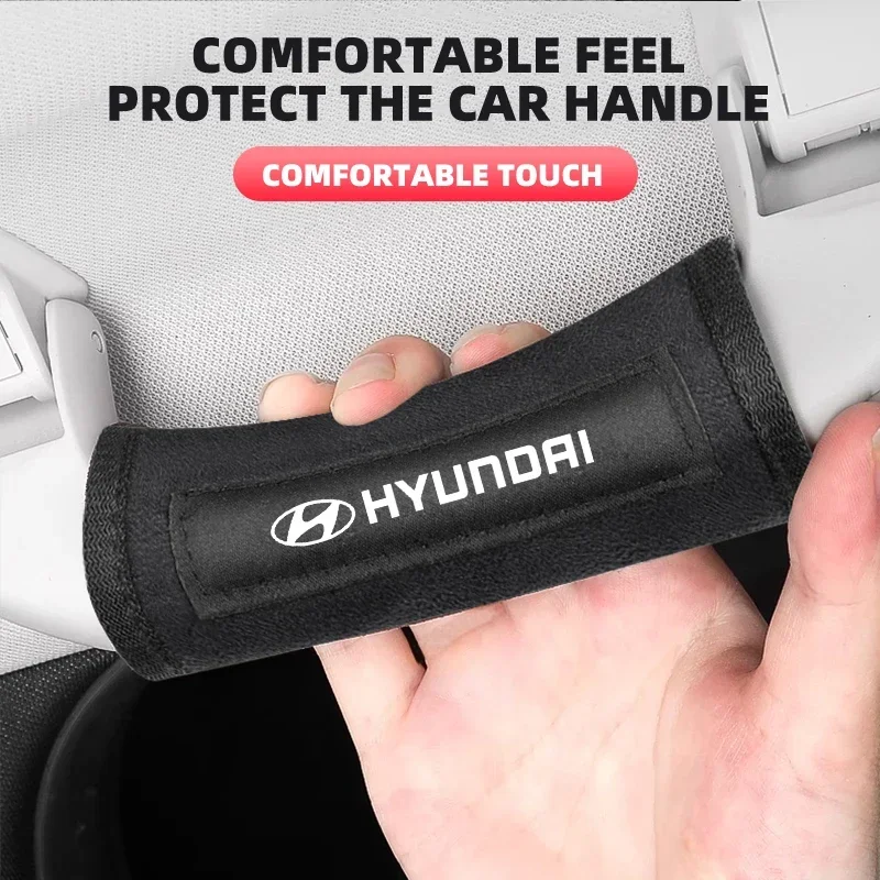Car Emblem Roof Handle Protection Pull Gloves For Hyundai I30 I20 IX35 I40 Tucson Getz Sonata Veloster Elantra Solaris Creta view 3