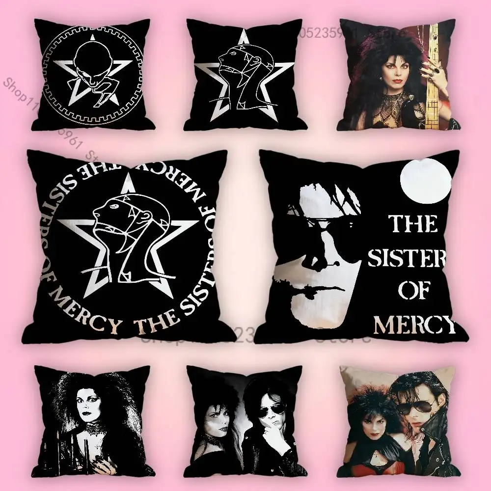 

The S-Sisters of M-Mercy Pillow Cases for Bedroom Living Room Sofa Home Decor Polyester Cushion Cover with Zipper