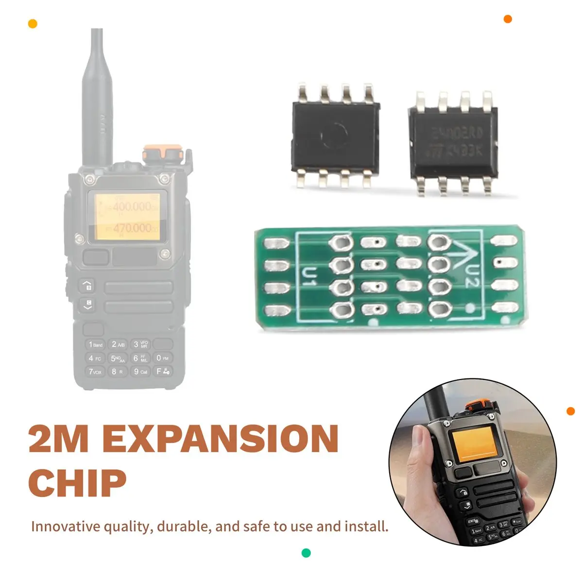 ~Upgraded 2026-SI4732 V6.8 FPC Module+2x 2M Expansion Chip for UVK5 K6 HF Shortwave Full Band/Single Sideband Reception