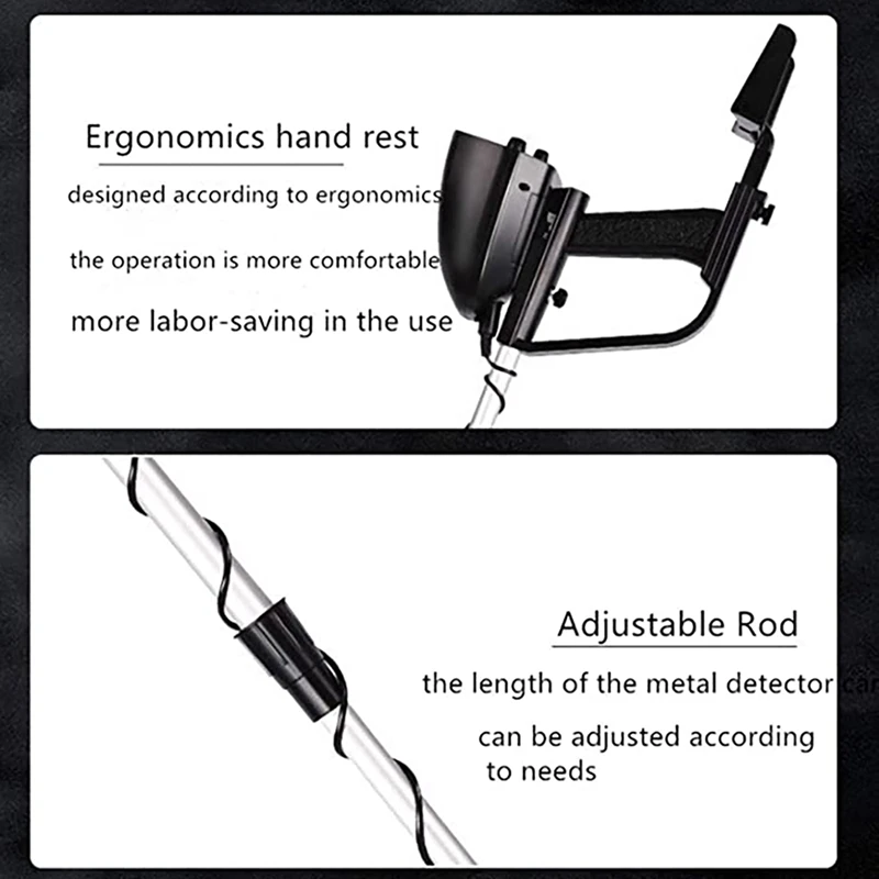 MD-4030 Metaaldetector Draagbare Lengte Verstelbare Schatzoeker Hoge Gevoeligheid Ondergrondse Metalen Sieraden Detector