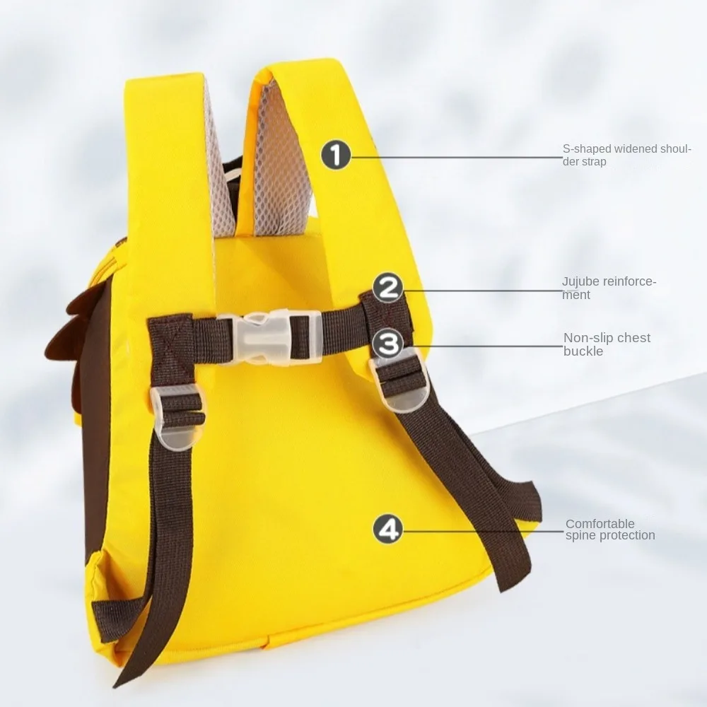 Breathable Children's School Bag Waterproof Cartoon Toddler Backpack Lightweight Large Capacity Cartoon Shoulder Bag