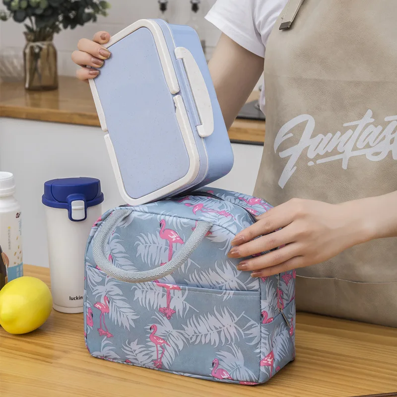 New Insulated Lunch Bags Cartoon Thermal Heat Lunch Tote Picnic Food Preservation Bag Cooler Ice Pack Lunch Box Storage Bag