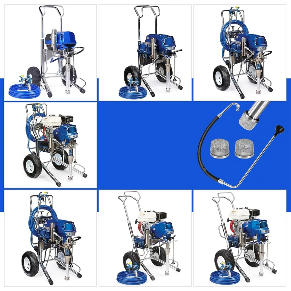 

A002 Всасывающий шланг из нержавеющей стали и комплект линии обратного потока, отправка 2 фильтра, 695 795 3900 1095 1595 5900 7900 Безвоздушная безвоздушная краска