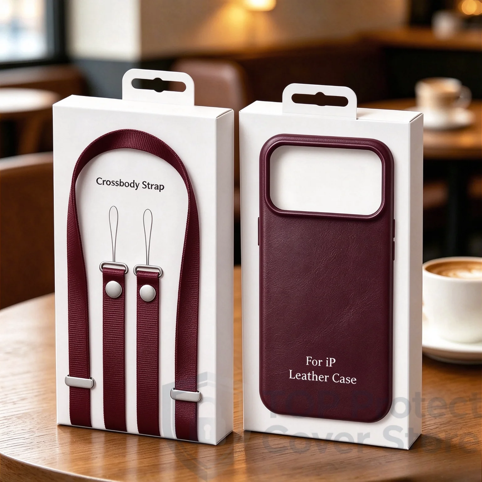 1:1 Original Leather Phone Case For iPhone 18 Pro Max 17 For MagSafe AI Button Business Shockproof Cover & Woven Crossbody Strap