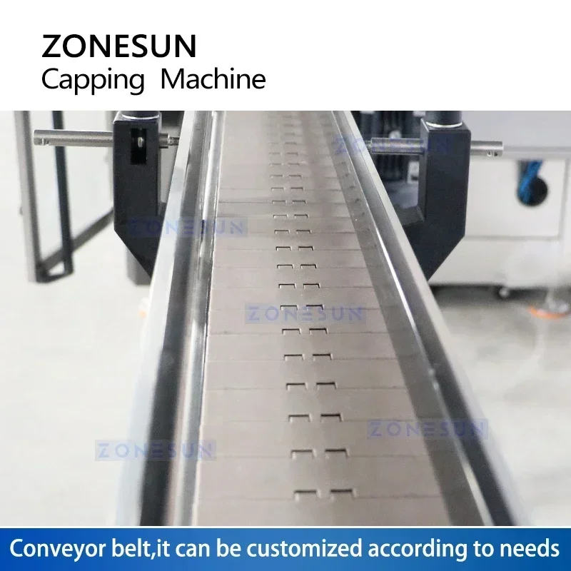 Zonesun Bottle Capper Equipment Automatic Capping Machine Screw Cap Servo Drive ZS-XG440RS