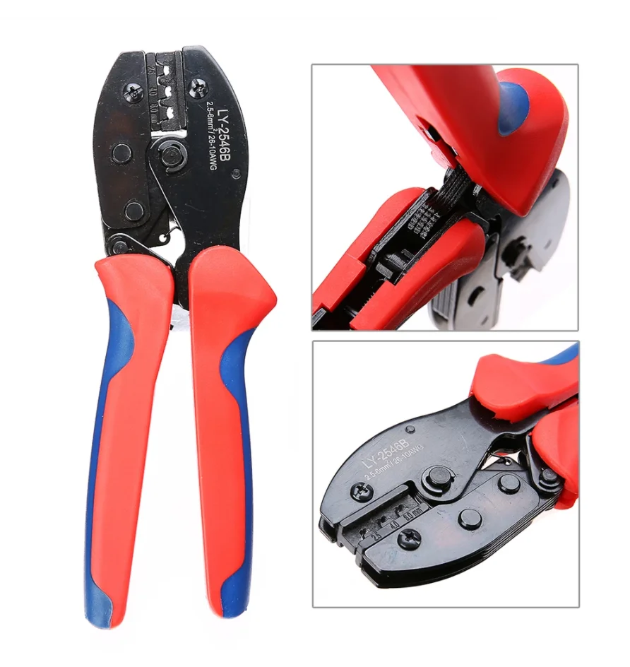 Crimping Plier tool for 2.5/4/6 mm2 14-10AWG solar connector PV cable to Solar Power System Multi-use Wire Stripper