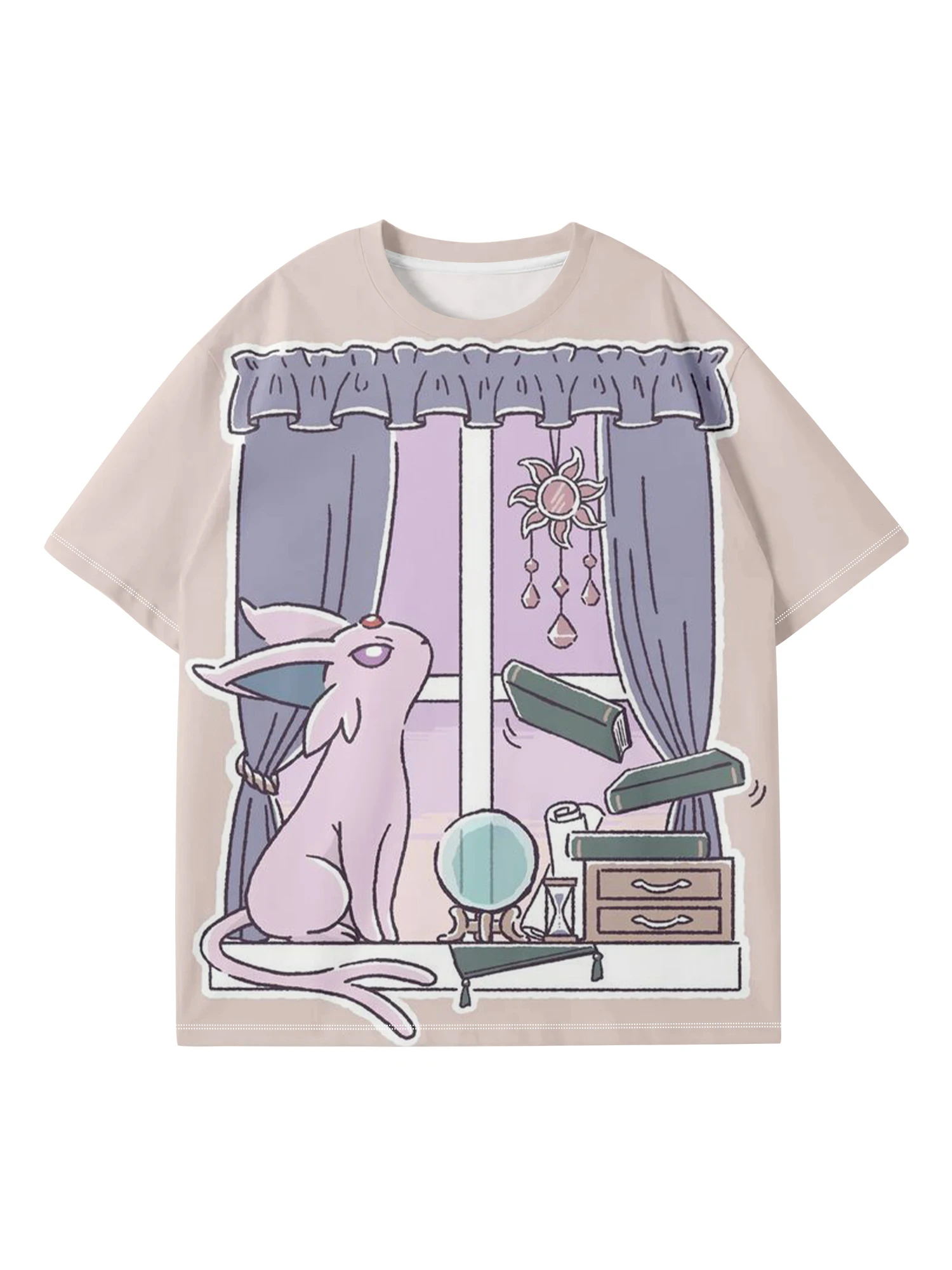 

Pokémon Cute Eevee 3D Printed T-shirts Ideal for Casual Outdoor Suitable for Men Women, Adults & Kids Breathable Comfortable