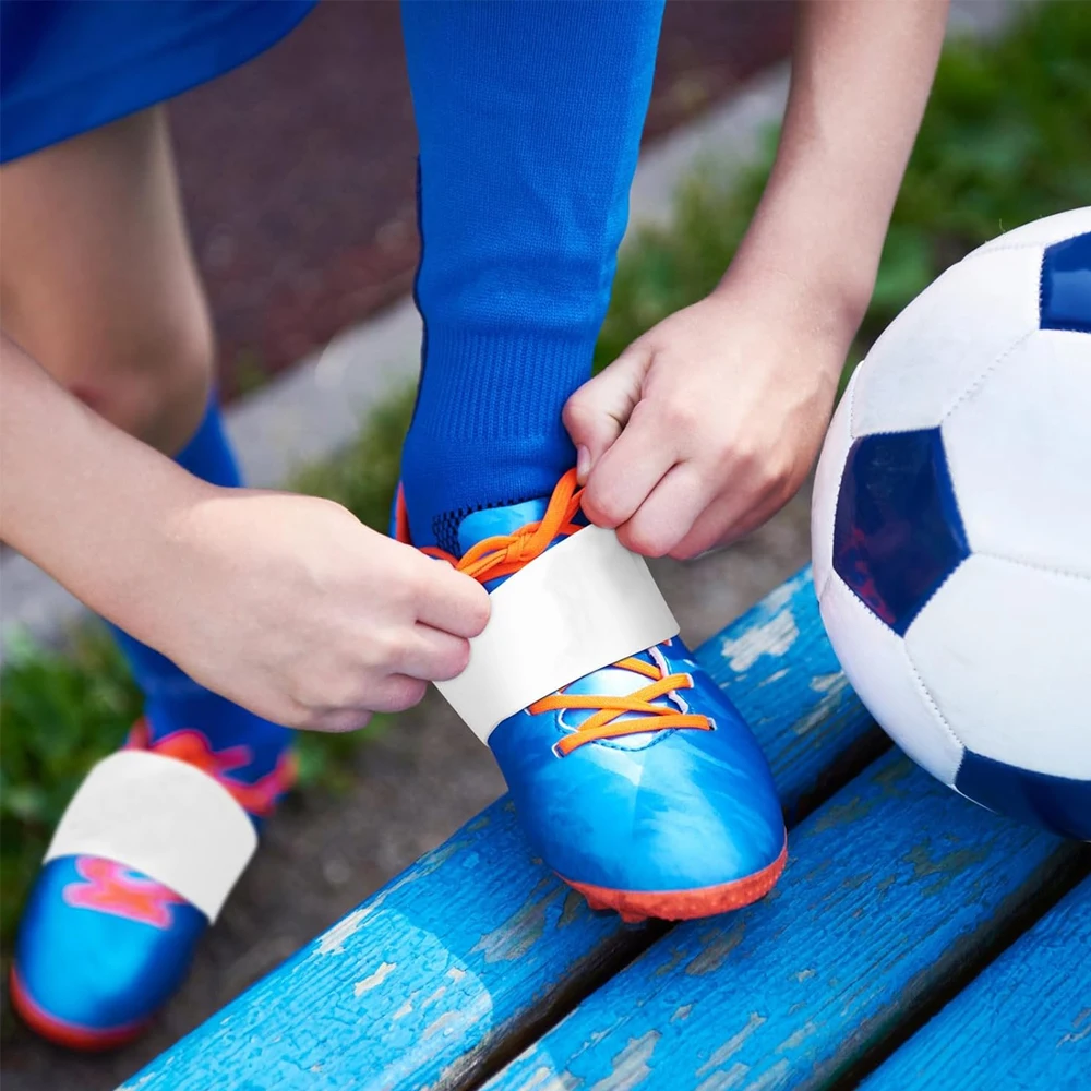 1 زوج كرة القدم كرة القدم حذاء الدانتيل الفرقة غطاء الدانتيل المربط غطاء صالح لجميع حجم الحذاء حذاء الدانتيل الفرقة إبقاء الأربطة تعادل أثناء