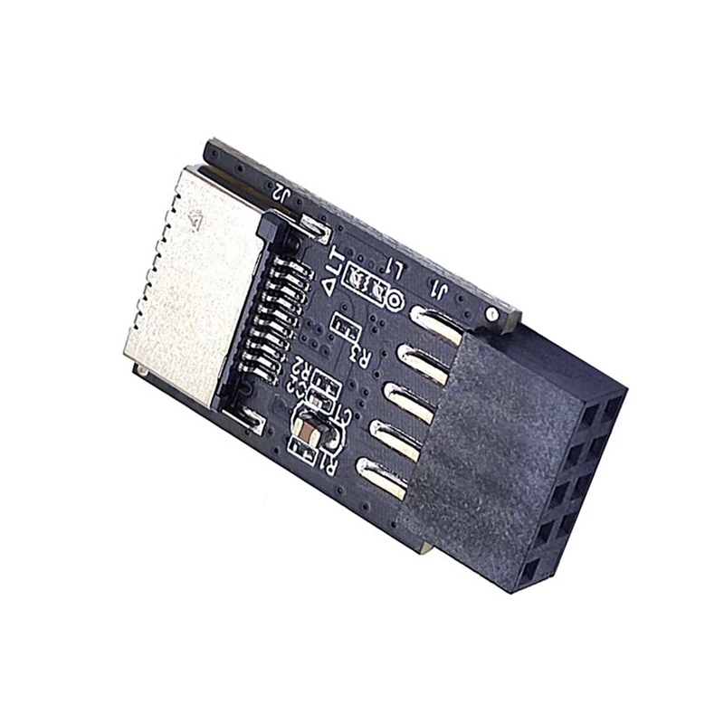 Motherboard USB2.0 9Pin To TYPE-C A-KEY Front Connector Converter USB3.2 TYPE-E Interface Header Adapter