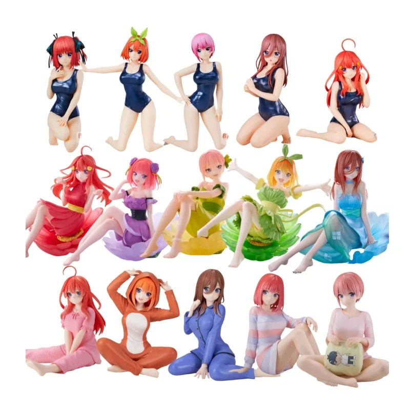 

Brand New Genuine Bandai Five-part Bride Swimsuit One Flower Two Nos Three Nine Four Leaves May Hand Figure Gift Ornament