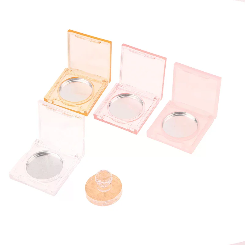 사각형 향수 크림 박스 블러셔 하이라이트 컨실러 빈 케이스 알루미늄 플레이트 플라스틱 화장품 용기 투명 메이크업 케이스