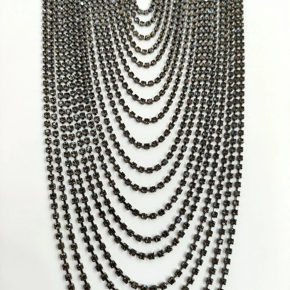 Formal Event Dress Alloy Tassel Epaulettes Rhinestone Shiny Shoulder Board Lightweight Decorative Shoulder Mark Marching Band
