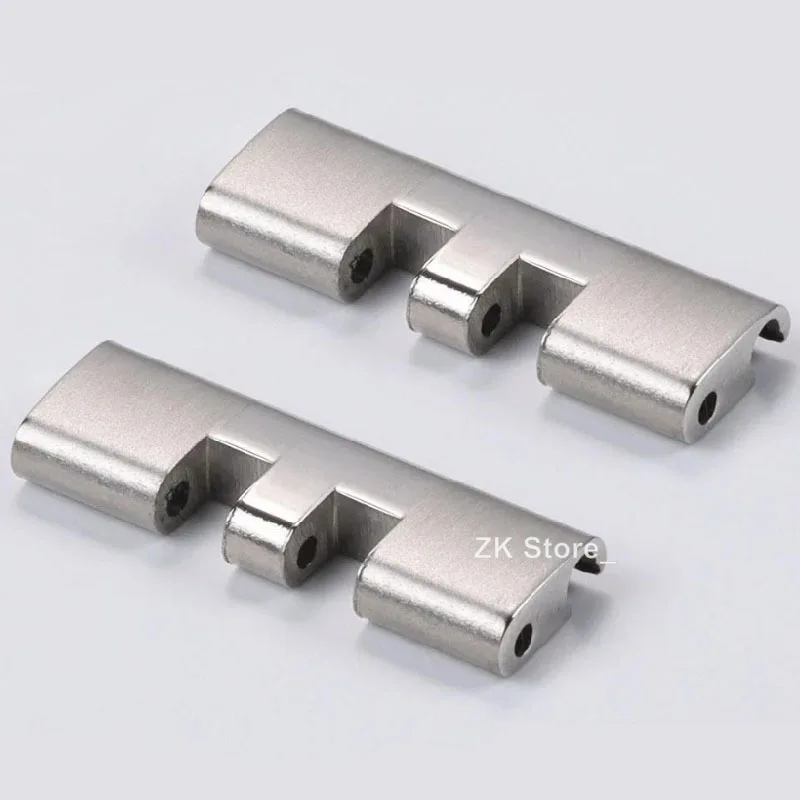 18/19/20/21/22mm Stainless Steel Strap Connectors for Oyster Jubilee Curved Flat End Link for Seiko SKX007 SKX009 Band Adapter