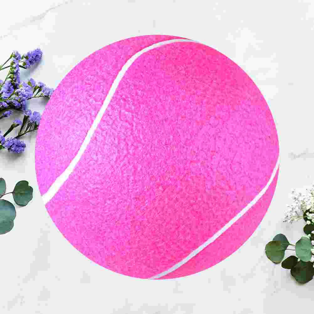 

8-inch Giant Inflatable Tennis Flannel Ball Kids Educational Playing Toys Parents-children Interaction Toys Ball for Home Indoor