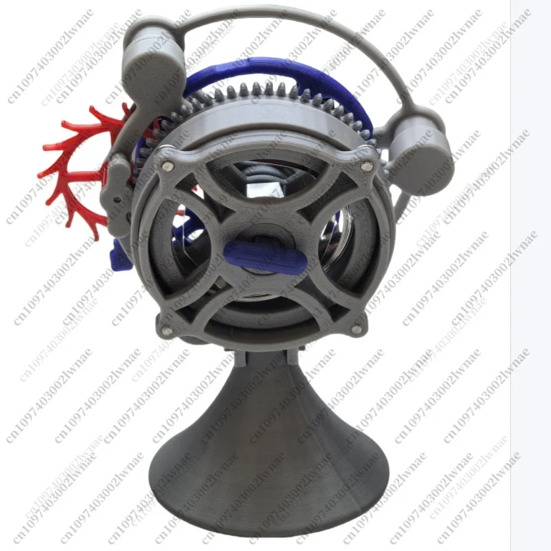 Tourbillon Gear Transmission Mechanical Model Finished Spring Power Device Rotating Escapement Structure Three-dimensional Model
