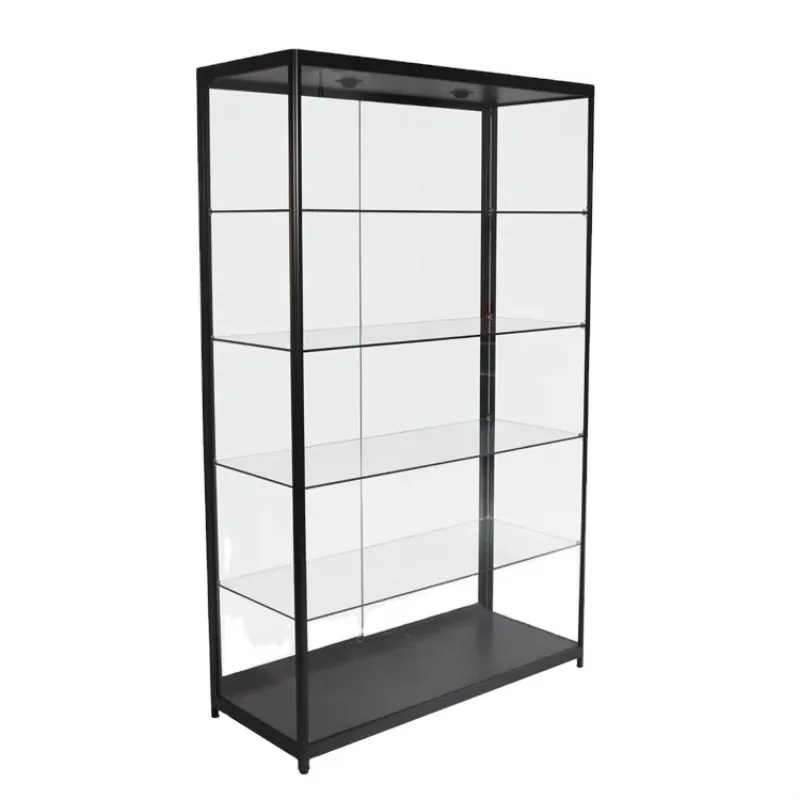 

Aluminum Glass Display Cabinet Mobile Phone Jewelry Cigarette Watch Display Cabinet Counter
