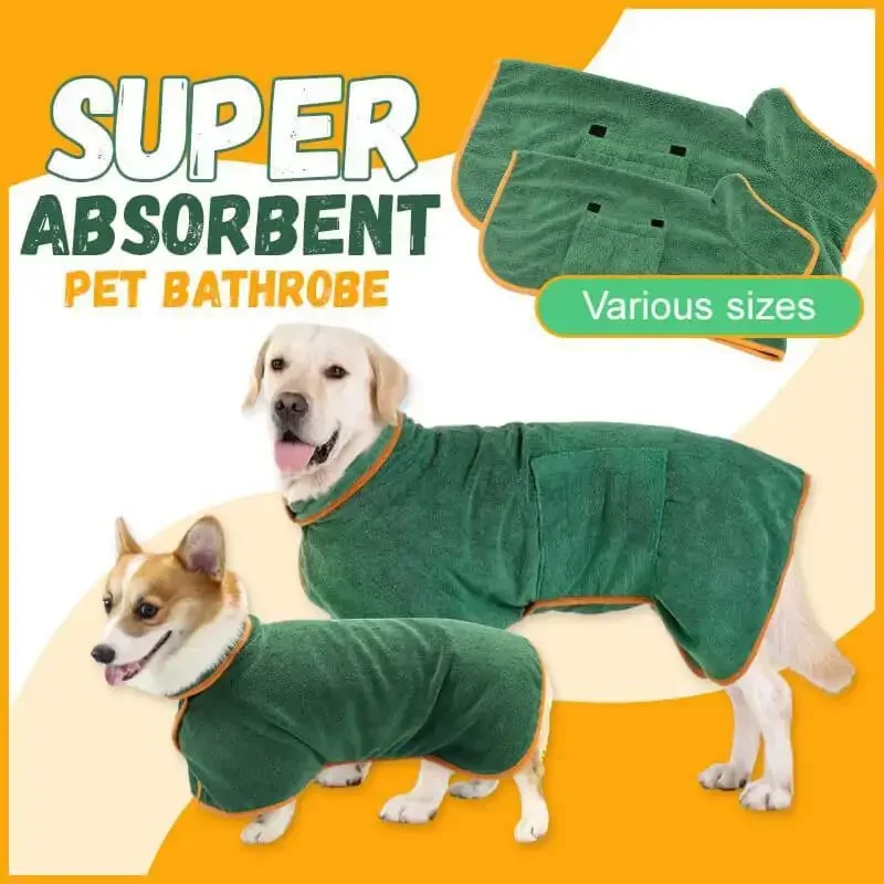 Dog Quick Drying Bath Towel Pet Water Absorption  Robe Big and Small  Cleaning Body Wrapping &  Products Supply