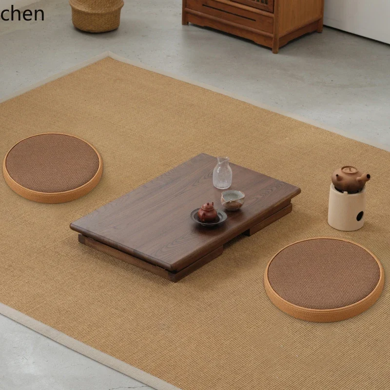 W5.19 Bay Window Small Table Solid Wood Tatami Tea  Balcony Floor Table Home Kang