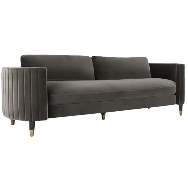 Sofa aus Samtstoff, nordisches, schlichtes Beauty-Club-Ausstellungshallen-Sofa