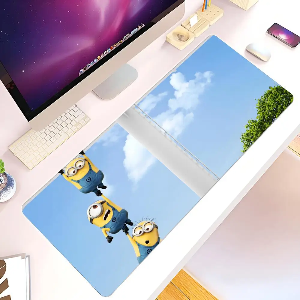 M-Minions Mouse Pad para Gamer Desk, Game Pad, Acessórios Tapete, Almofada De Mesa, Rosto