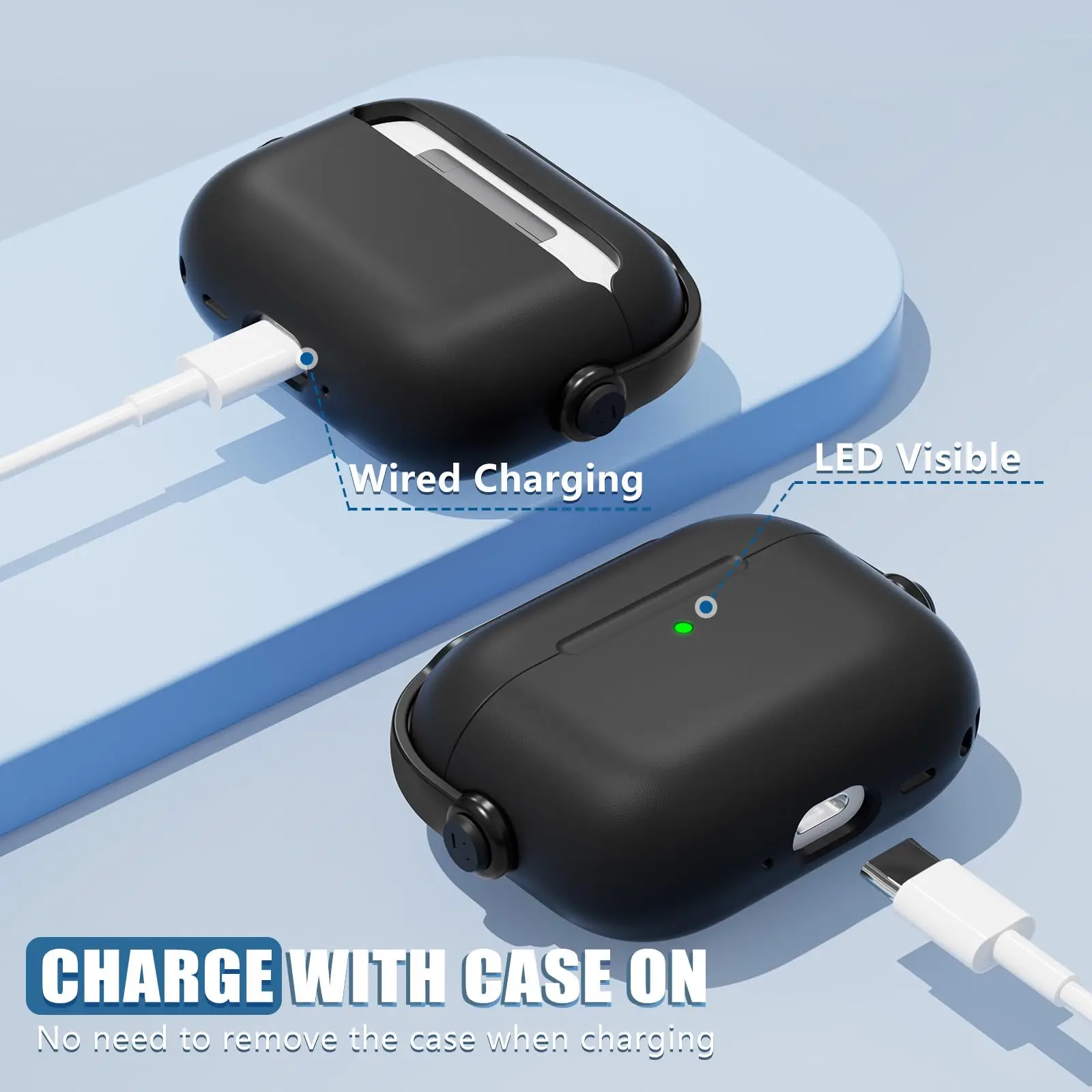 2025 For AirPods Pro 3 Cases simple Phone Stand Music headphone case Wireless Bluetooth Case For Air Pods Pro 3 lanyard Keychain - Image 6