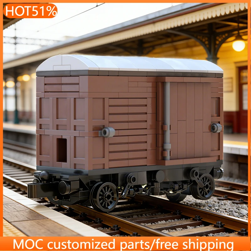 270-teiliges Auto-Dampflok-Set 1839 Güterwagen MOC Anpassbare Modulare Bausteine Pädagogisches Design DIY Festival-Spielzeug Geschenk