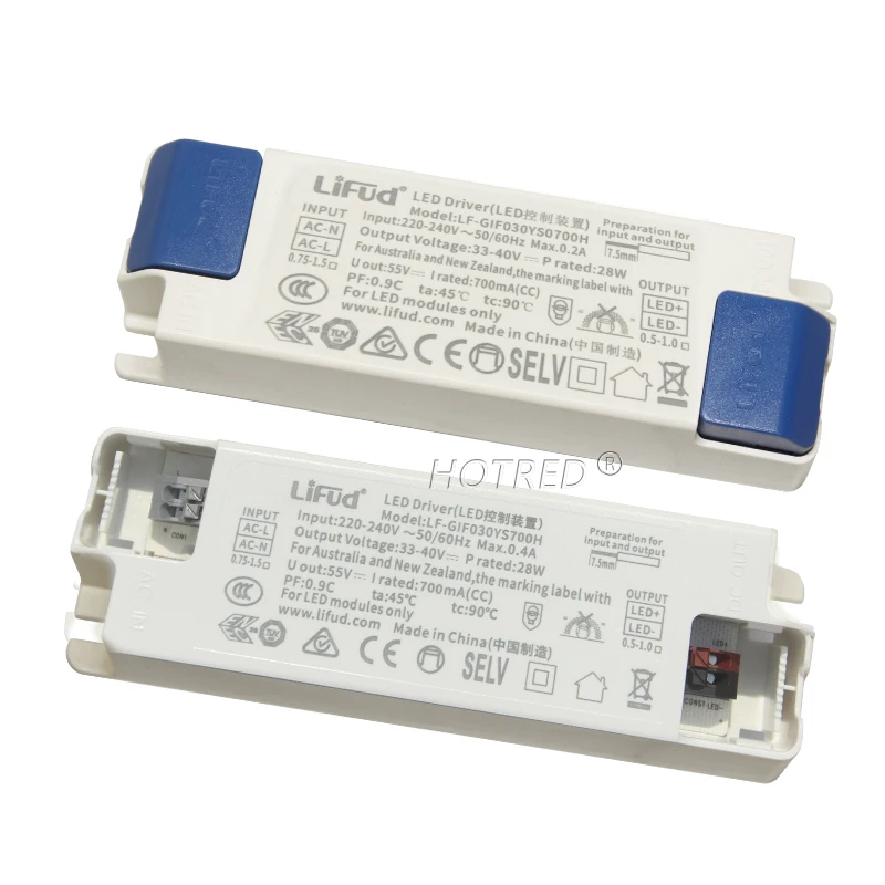 LED Driver No Flicker Lifud LF-GIR013YS Series DC25-42V250mA 300mA 350mA 450mA600mA 800mA Power Supply LED DownLight Transformer