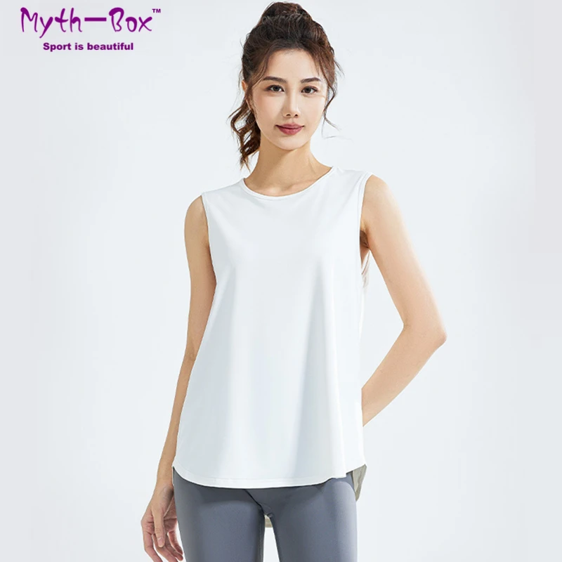 Women Loose Yoga Shirts Mesh Breathable Sport Vest Outdoor Sleeveless T-Shirts O-Neck Running Tank Tops Gym Workout Vest Blouse