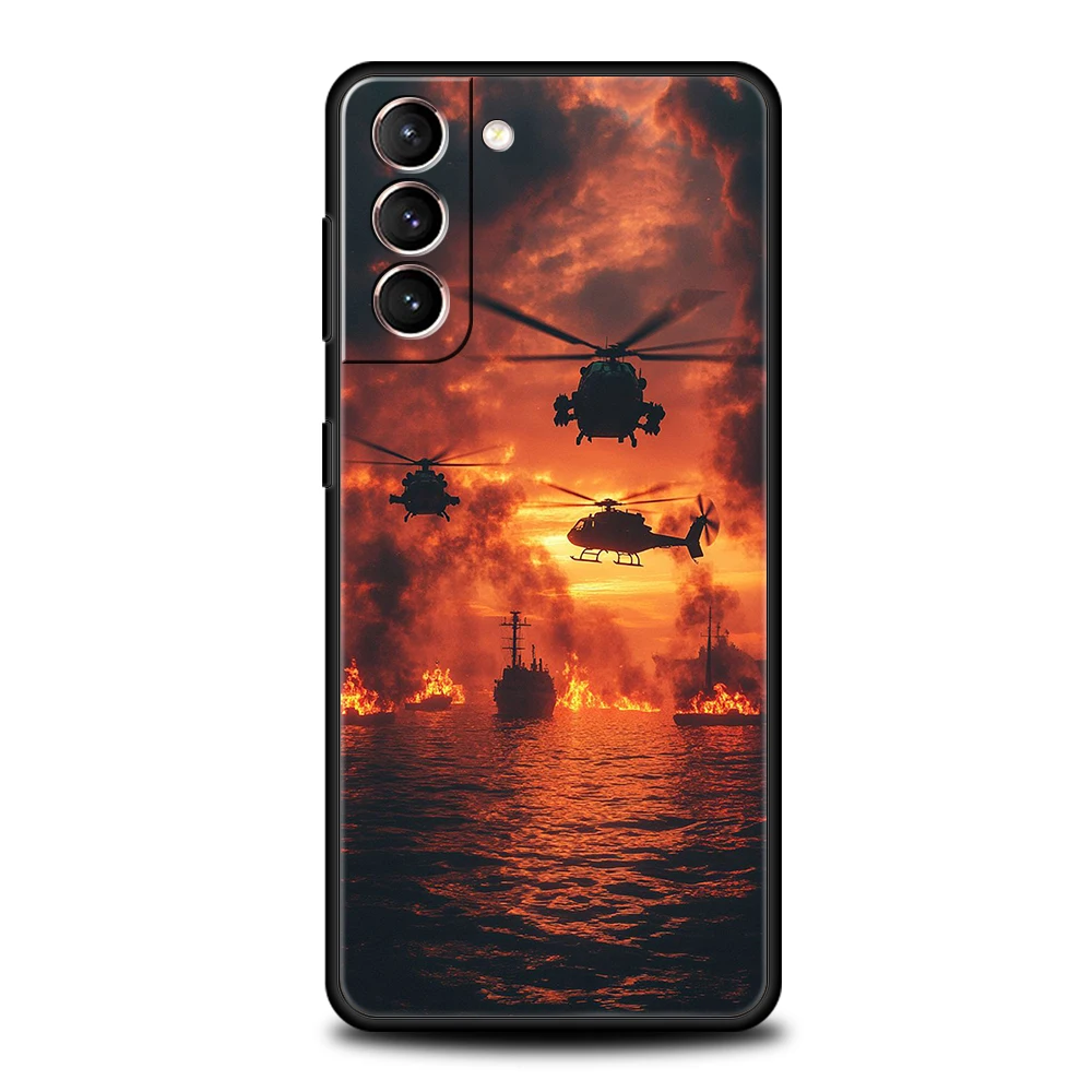 Крутой чехол для телефона с самолетом для Samsung Galaxy S25 Edge S24 S23 S22 Ultra S20 S21 FE 5G S10 S9 Plus S10E Soft Cover