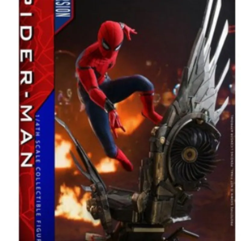 Anime Spiderman Figure Ht Hottoys 1/4 Qs015 Homecoming Peter Benjamin Anime Action Figure Model Collecile Action Toys