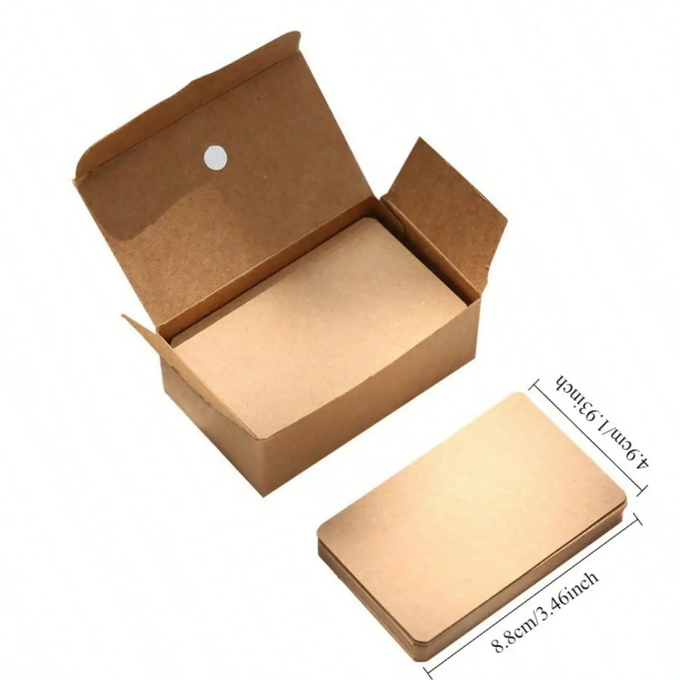1Box Cardboard Blank Business Cards Thank You Cards DIY Index Flash Cards Memory Study Cards Thick Paper for Office School