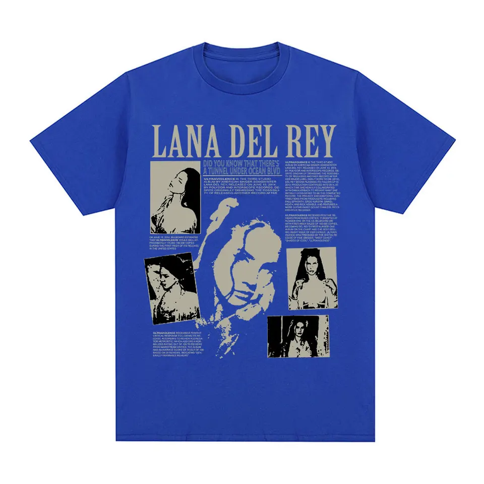 Singer Lana Del Rey T-Shirt Men Women Fashion Oversized