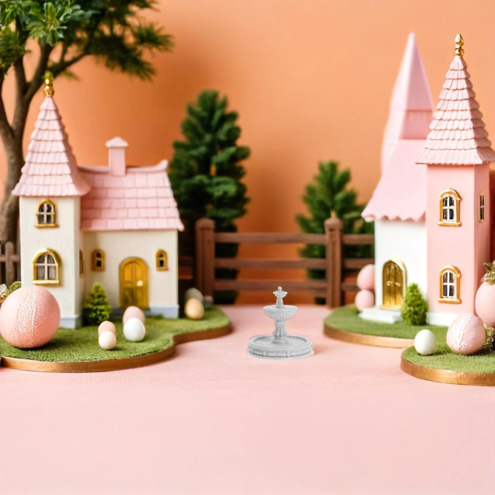 

Mini Tabletop Resin Fountain Micro Villa Landscape Indoor Desktop Water Feature For Office Bedroom Small Outdoor Garden