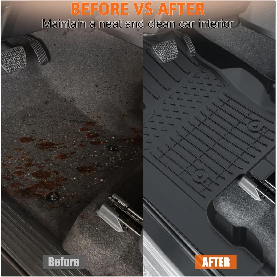 جميع الأحوال الجوية الحصير سيارة ل 2025 2026 4 عداء 7 مقاعد SR5 محدودة TPE المطاط بطانات الأرضية المضادة للانزلاق مجموعة كاملة الحصير للسيارات