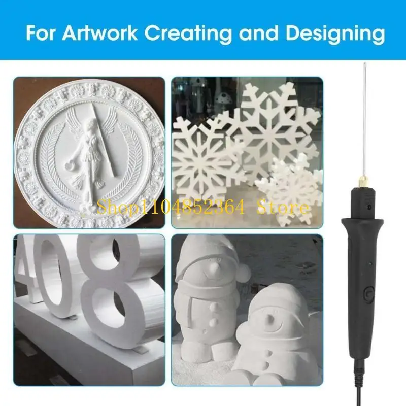 

652F 9PCS 18W Electric Styrofoam Cutter Pen Handle Foam Electric Cutting Machine