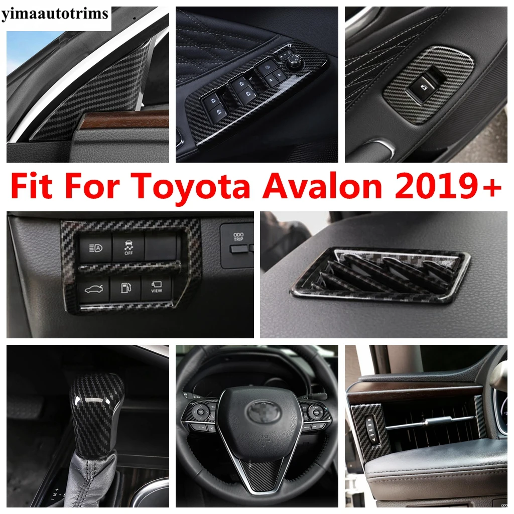 

Pillar A Frame / Head Light / Steering Wheel / Window Lift / Air AC Vent Cover Trim For Toyota Avalon 2019 - 2023 Accessories