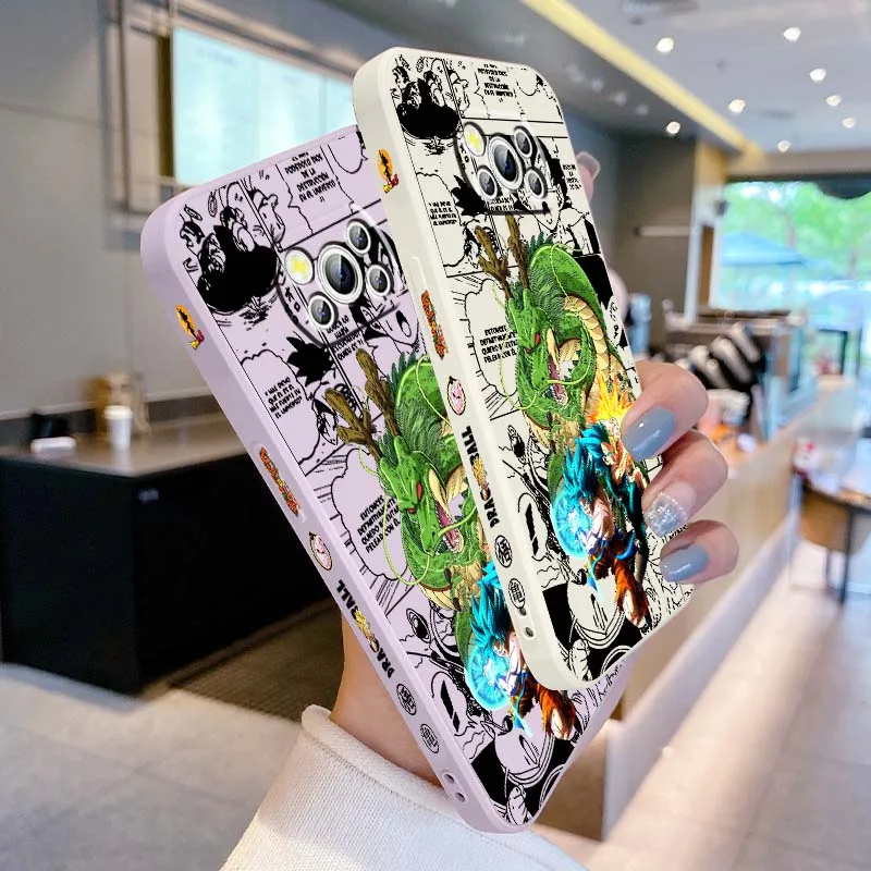 

Cartoon Dragon Battle Scene Phone Case For Xiaomi Mi Poco X7 X6 X5 X4 X3 M7 M6 M5s M5 M4 M3 F7 F5 F4 Pro 5G Liquid Left Rope