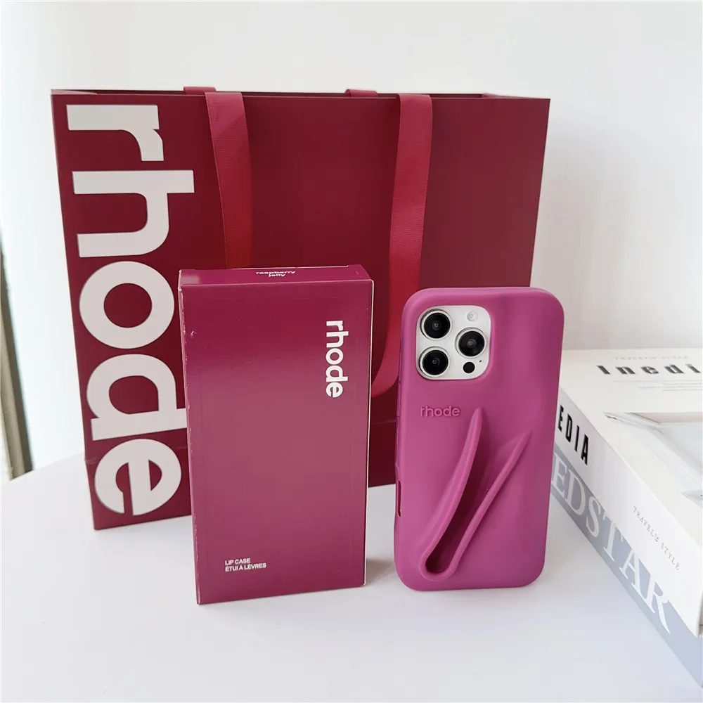 Fashion Rhode Bag Phone Case for iPhone 17 Air 16 15 14 13 12 Pro Max 16E Plus Lip Gloss Portable Stand Cover Funda no Lipstick - AliExpress 202192403 Fashion Rhode Bag Phone Case for iPhone 17 Air 16 15 14 13 12 Pro Max 16E Plus Lip Gloss Portable Stand Cover Funda no Lipstick - AliExpress 202192403