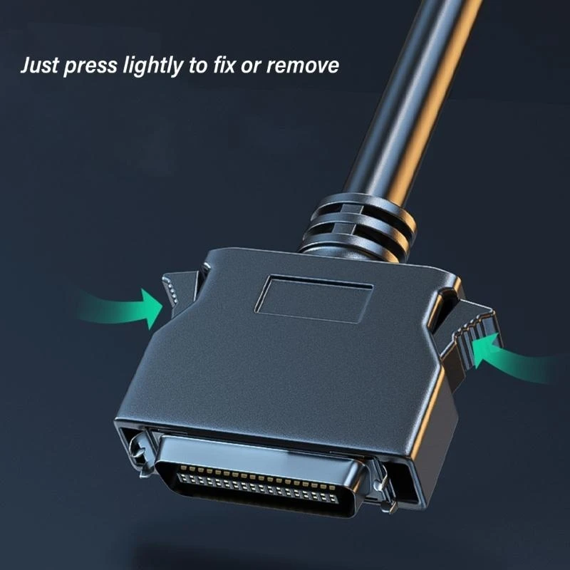 SCSI CN14/20/26/30/50 MDR Kabel jantan ke pria untuk array penyimpanan data dan penggunaan industri 1,5m