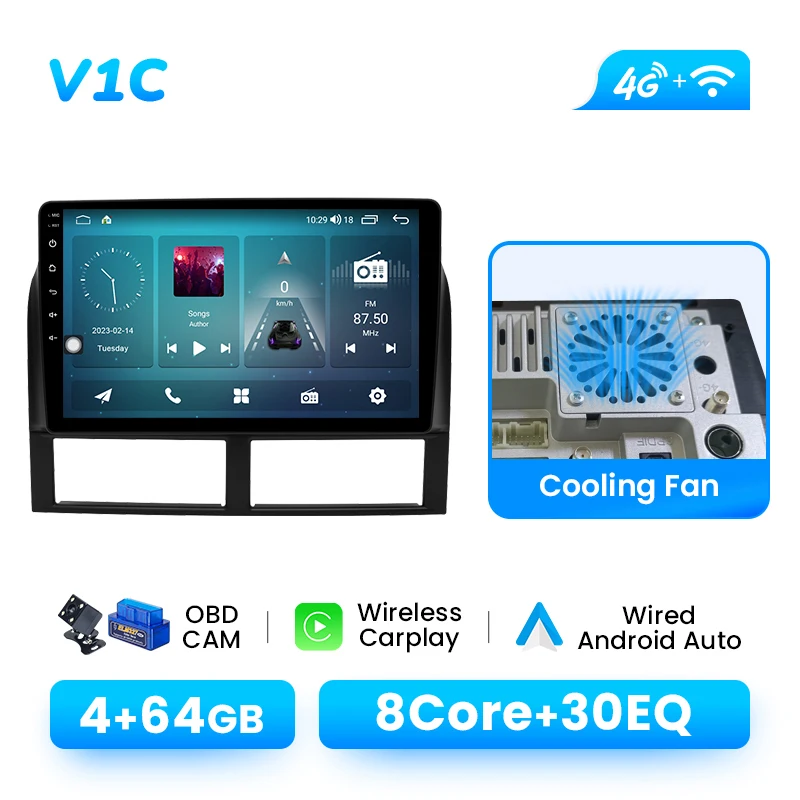 XONRICH AI Draadloze CarPlay Voor Android14 Auto Radio voor Jeep Grand Cherokee II WJ 1998-2004 Multimedia Navi Stereo IPS GPS