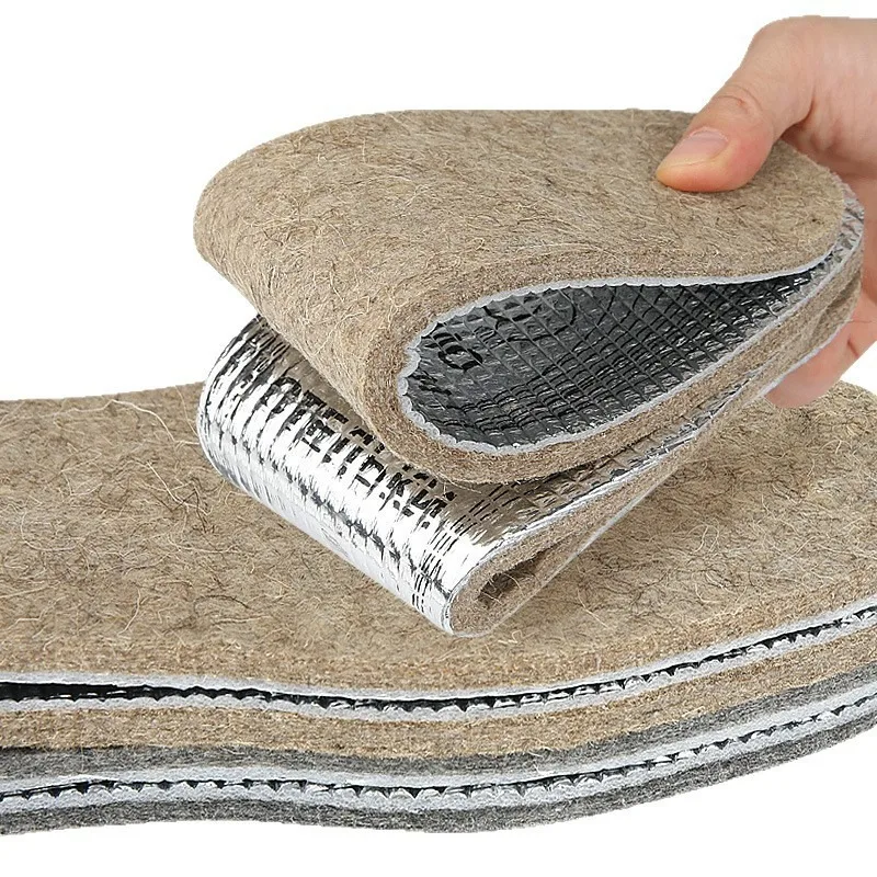 1-5 أزواج من النعال الصوف السميك للنساء والرجال الشتاء صدمة لينة امتصاص العرق تنفس قطع للأحذية النعال منصات #3