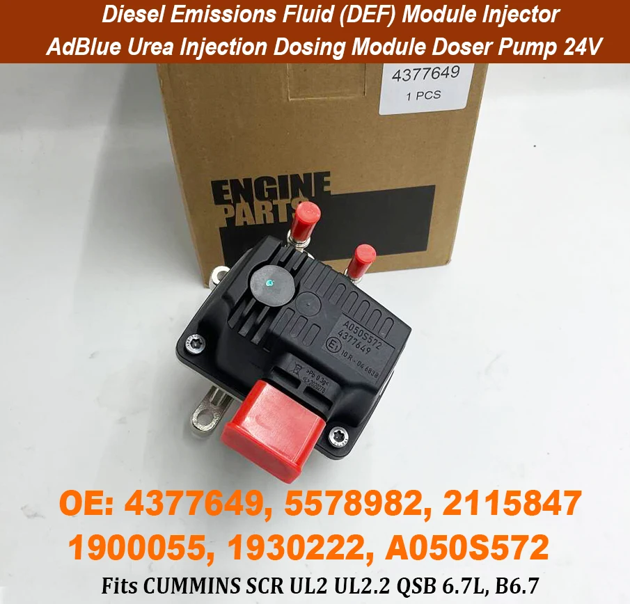 

4377649 DEF AdBlue Urea Injection Dosing Module Doser Pump 24V 5578982 2115847 1900055 1930222 A050S572 For Dodge Cummins Euro.6